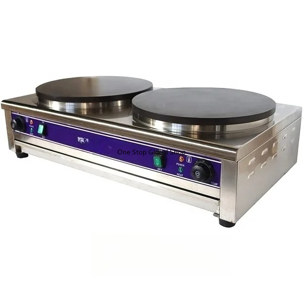 Crepe Maker Machine Electric 40Cm - Pembuat Crepe Listrik Komersial Baru 2026,