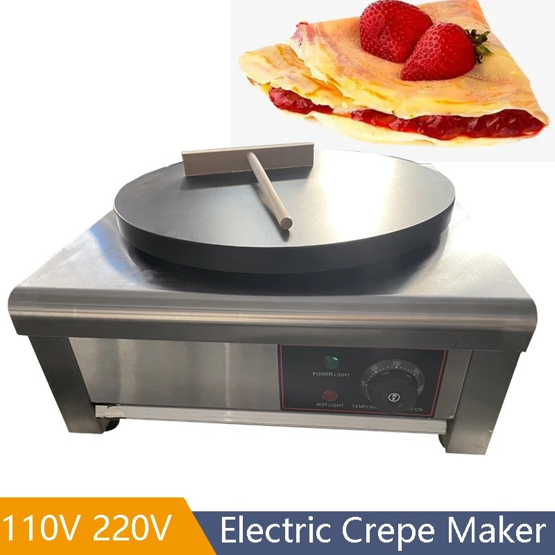 Crepe Maker Machine Electric 40Cm - Mesin Pembuat Pancake Listrik Komersial Diameter