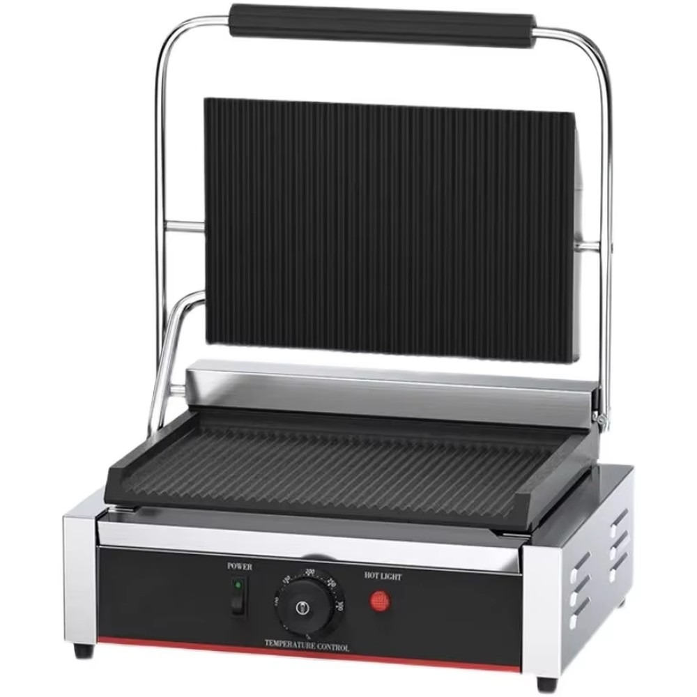 Commercial Panini Press Sandwich Grill - Pemanggang Panini Komersial, Alat Pembuat Sandwich