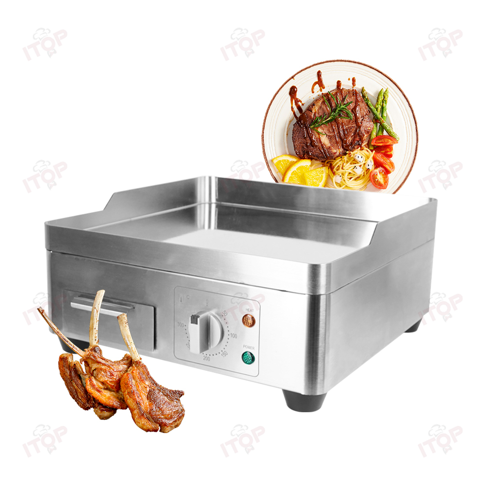 Commercial Electric Griddle Flat Top - Pemanggang Datar Listrik Stainless Steel yang