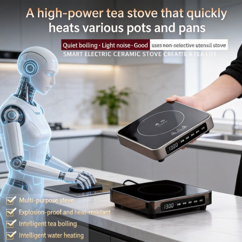 Portable Induction Burner 2000W - Kompor Induksi Listrik Mini 1500W Multifungsi,
