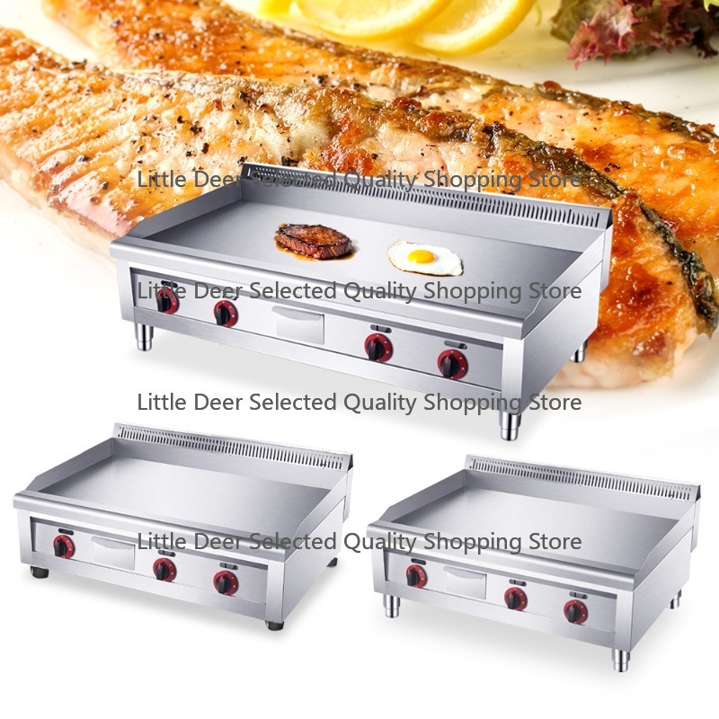 Commercial Electric Griddle Flat Top - Peralatan Dapur Restoran Komersial 16mm, Grill