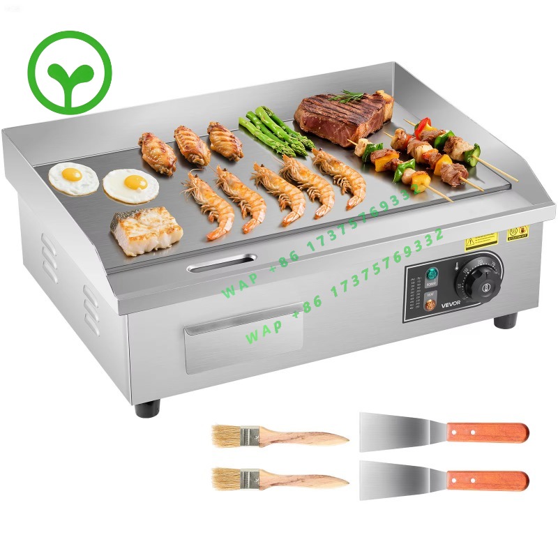Commercial Electric Griddle Flat Top - 【Premium】Pemanggang Listrik Komersial SucceBuy 50-300 °