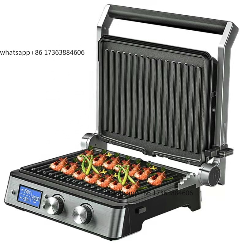 Commercial Panini Press Sandwich Grill - Pemanggang Sandwich Komersial Dalam Ruangan Tanpa