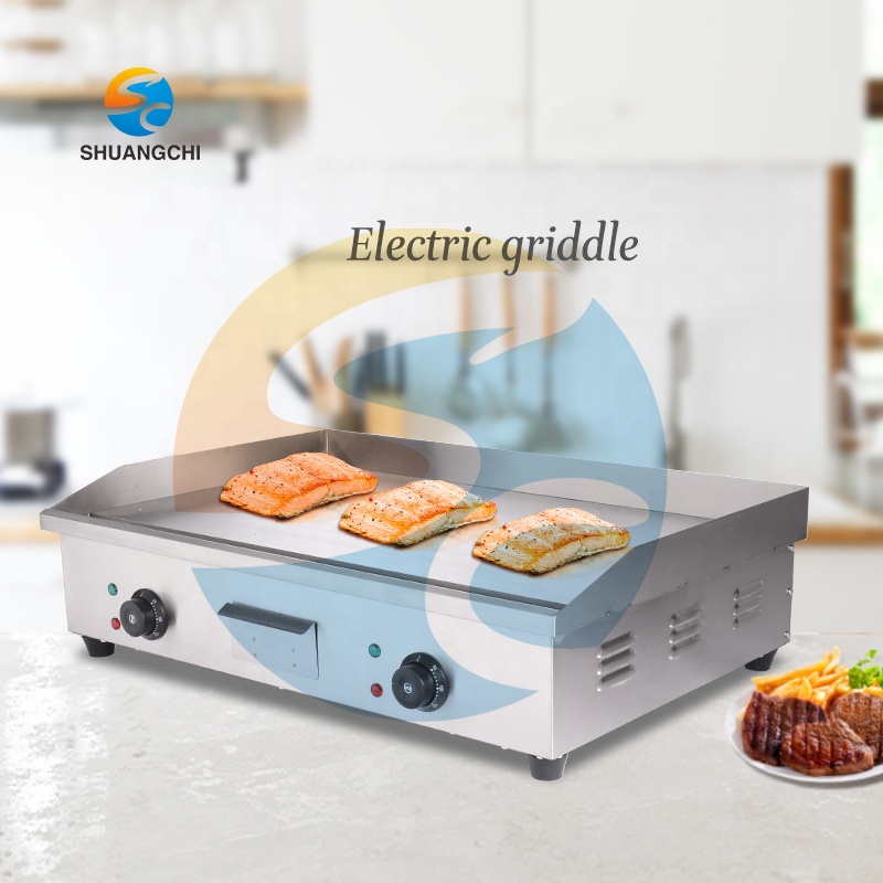 Mesin Pemanggang Daging Steak  - Commercial Electric Griddle Flat Top ulasan dan harga