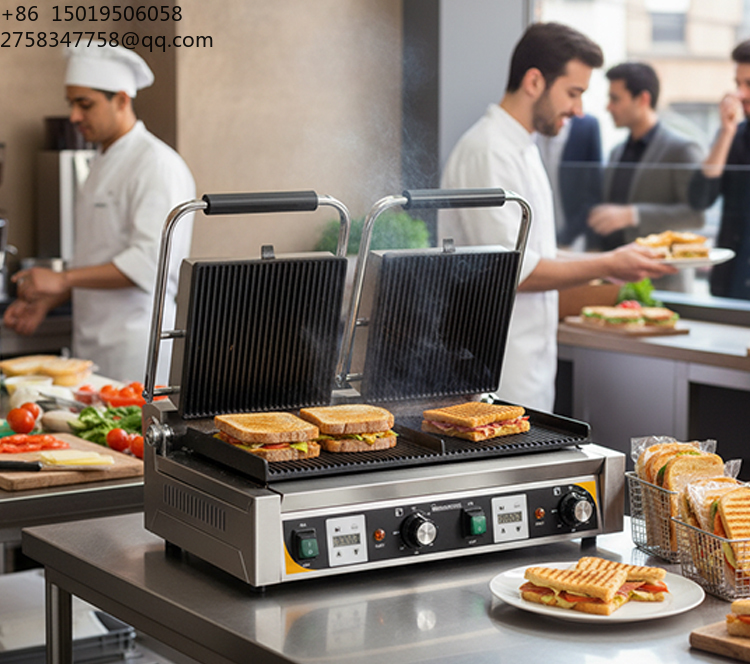 Peralatan Restoran Komersial,  - Commercial Panini Press Sandwich Grill ulasan dan harga