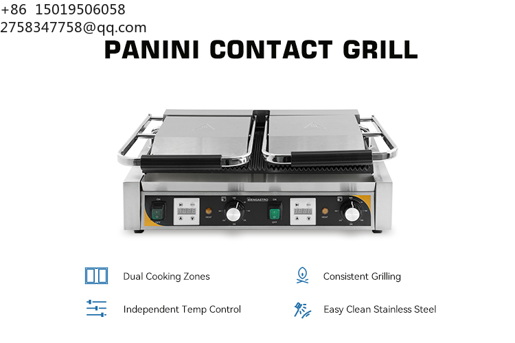 Peralatan Restoran Komersial,  - Commercial Panini Press Sandwich Grill ulasan dan harga