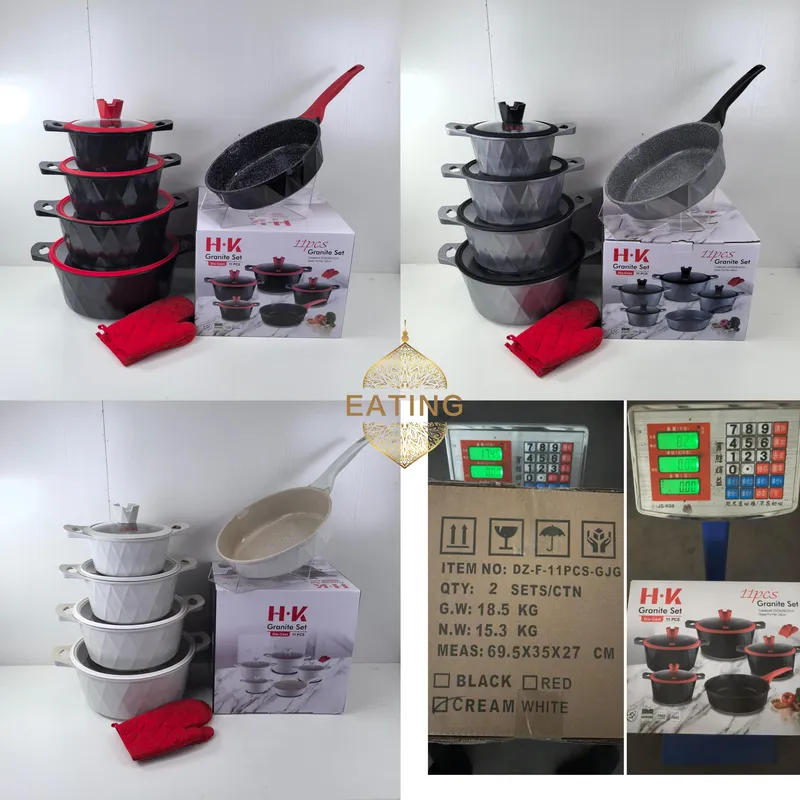 Set Peralatan Masak 11 Buah, W - Induction Cookware Set Commercial ulasan dan harga