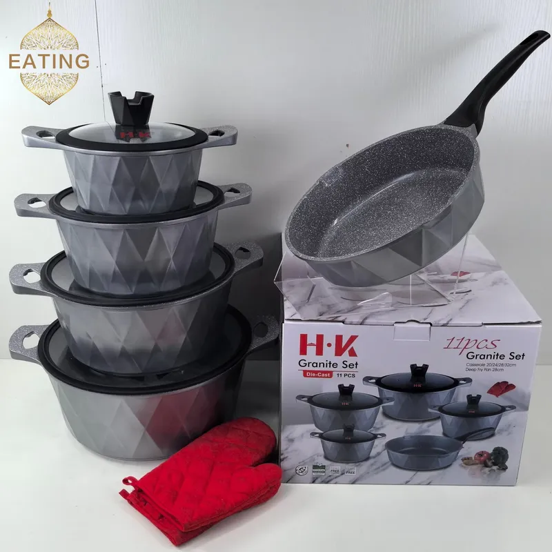 Set Peralatan Masak 11 Buah, W - Induction Cookware Set Commercial ulasan dan harga
