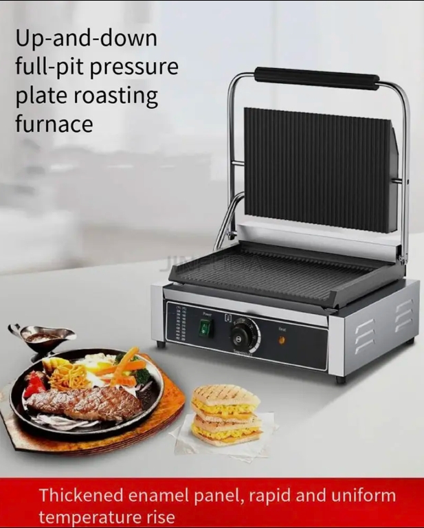 Pemanggang Sandwich Panini Lis - Commercial Panini Press Sandwich Grill ulasan dan harga