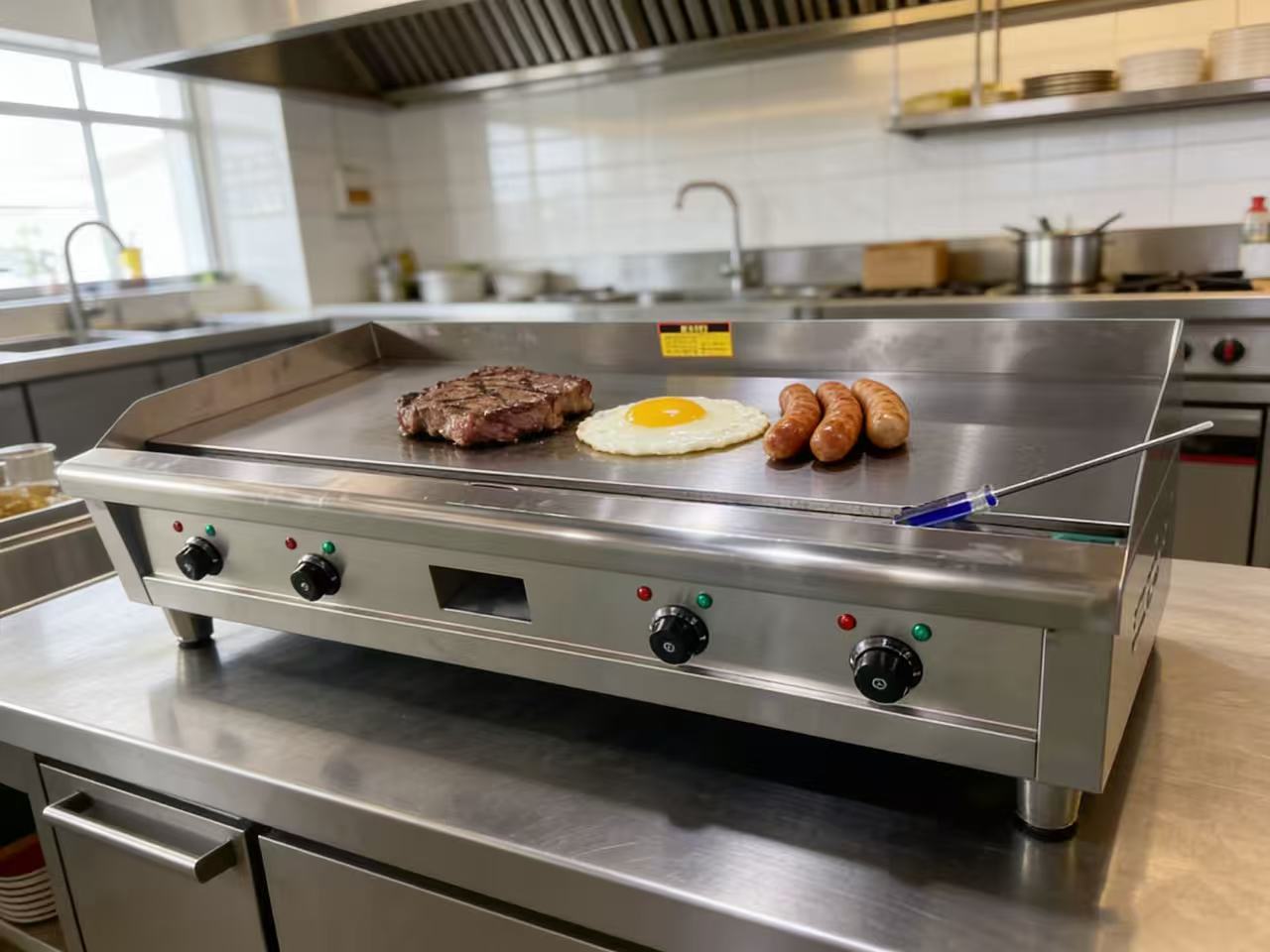 Pemanggang Listrik Komersial d - Commercial Electric Griddle Flat Top ulasan dan harga