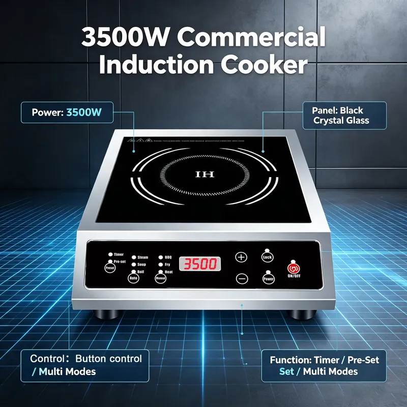 Kompor Induksi Tunggal 3500W u - Commercial Induction Cooktop 3500W ulasan dan harga