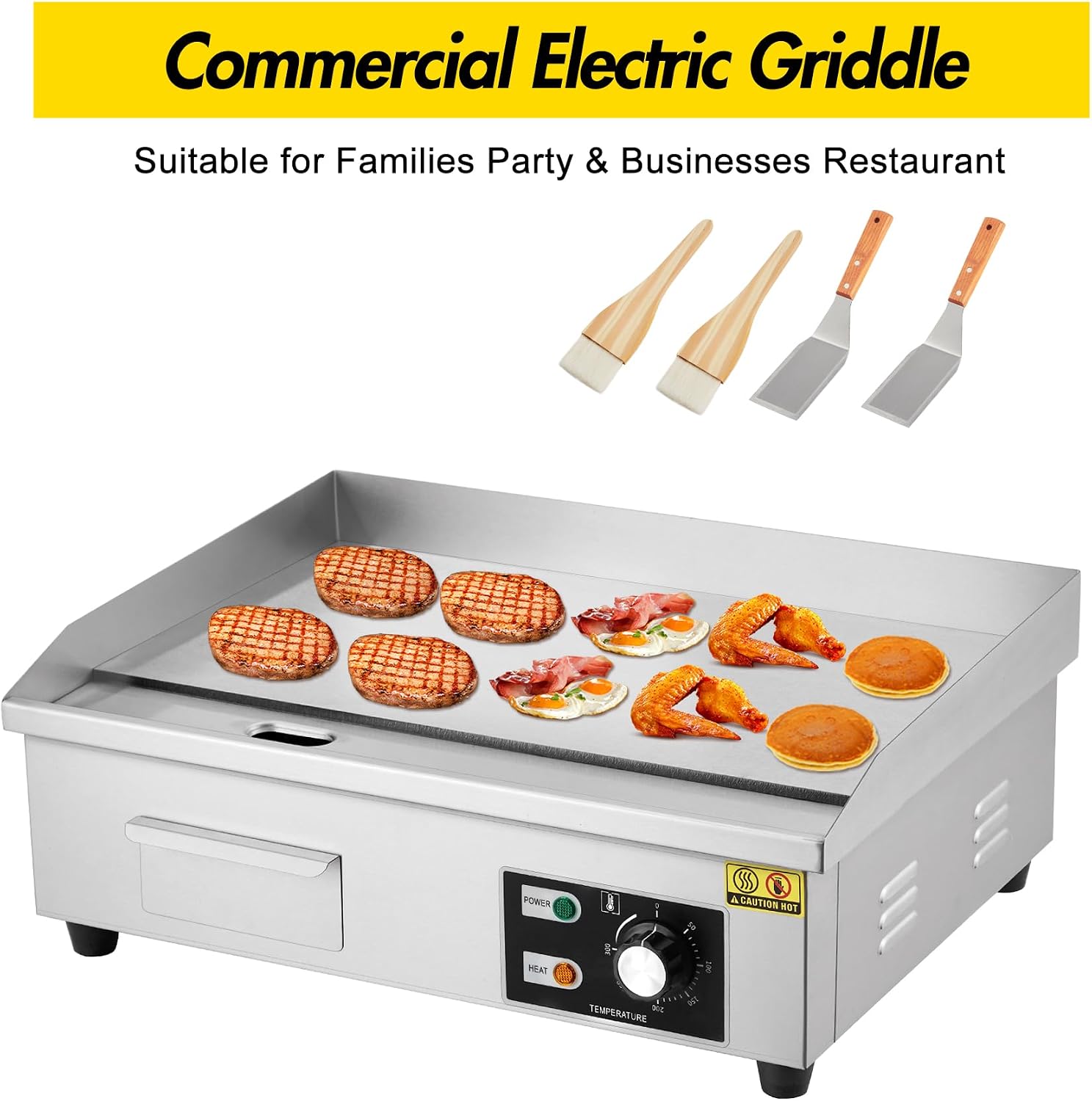 Panggangan Listrik Komersial 1 - Commercial Electric Griddle Flat Top ulasan dan harga