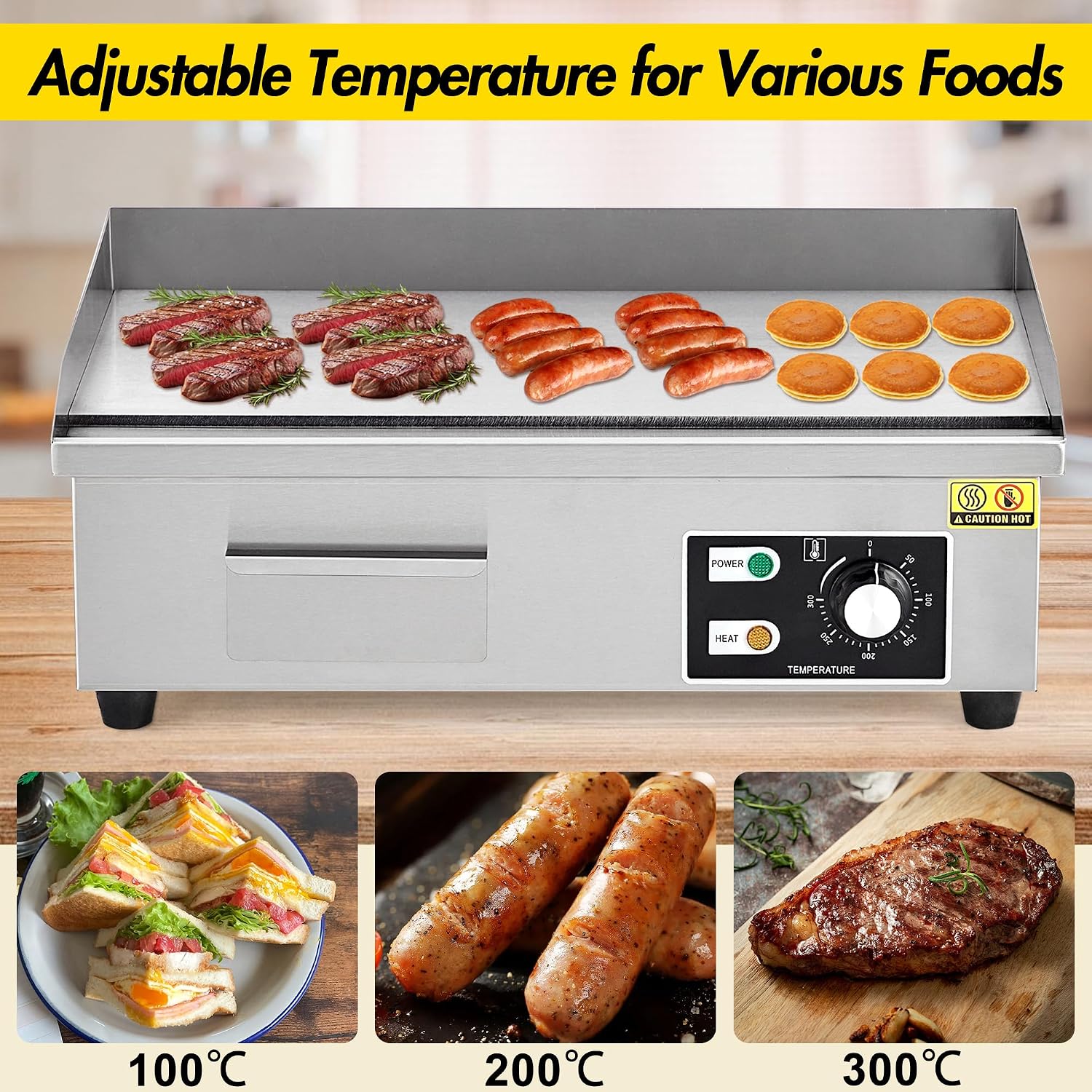 Panggangan Listrik Komersial 1 - Commercial Electric Griddle Flat Top ulasan dan harga