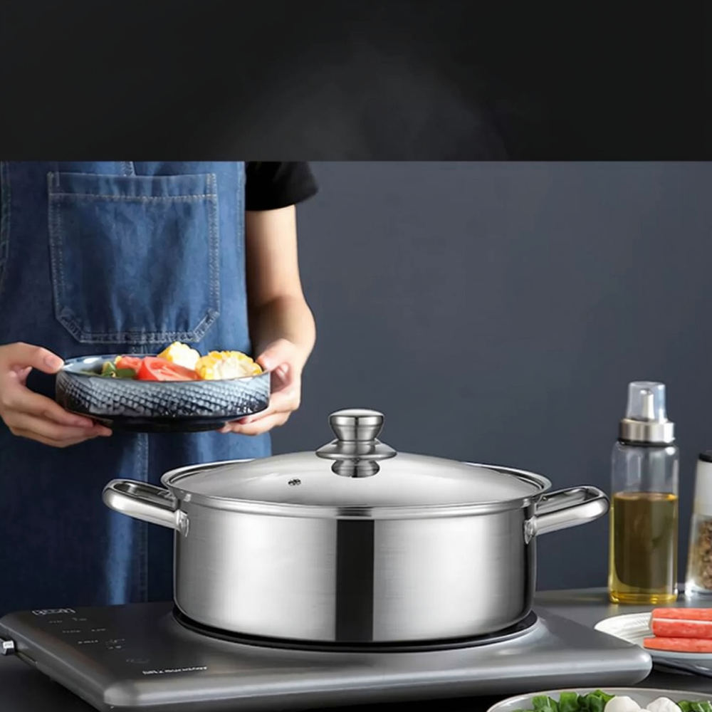Panci Sup Baja Tahan Karat Teb - Induction Cookware Set Commercial ulasan dan harga