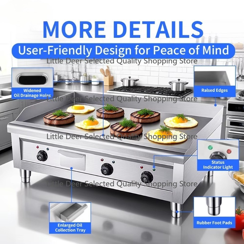 Peralatan Dapur Restoran Komer - Commercial Electric Griddle Flat Top ulasan dan harga