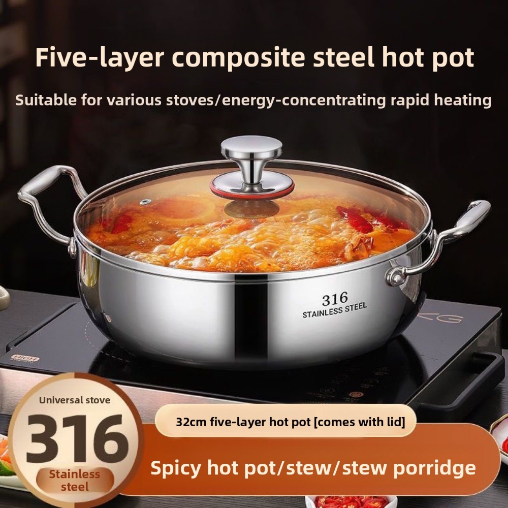 Set Panci Masak Komersial dari - Induction Cookware Set Commercial ulasan dan harga
