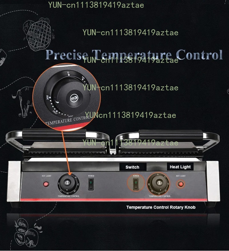 Pemanggang Kontak Listrik Kome - Commercial Panini Press Sandwich Grill ulasan dan harga