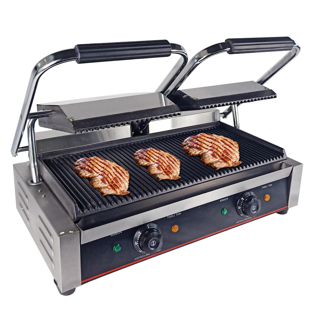 Pemanggang Listrik Komersial A - Commercial Panini Press Sandwich Grill ulasan dan harga