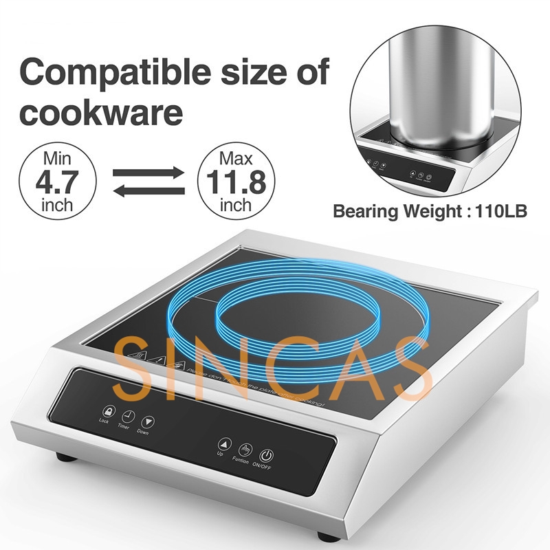 3500W Kompor Induksi Elektroma - Commercial Induction Cooktop 3500W ulasan dan harga