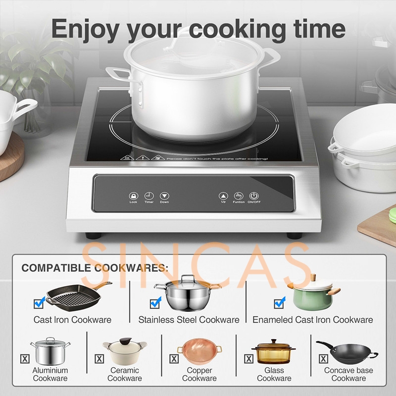 3500W Kompor Induksi Elektroma - Commercial Induction Cooktop 3500W ulasan dan harga