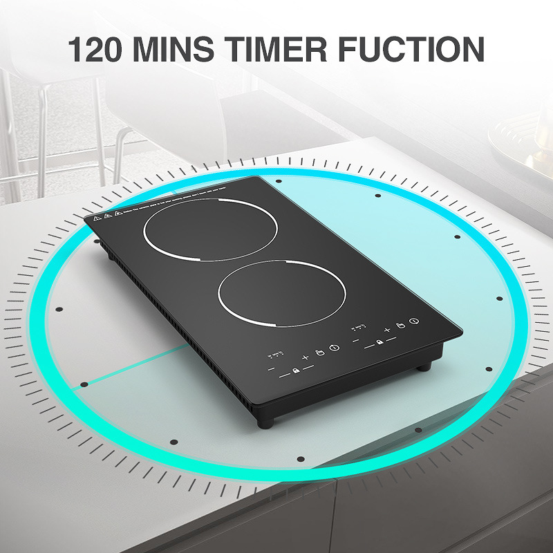 110V/220V 2*1800W Kepala Ganda - Double Induction Cooktop 220V ulasan dan harga