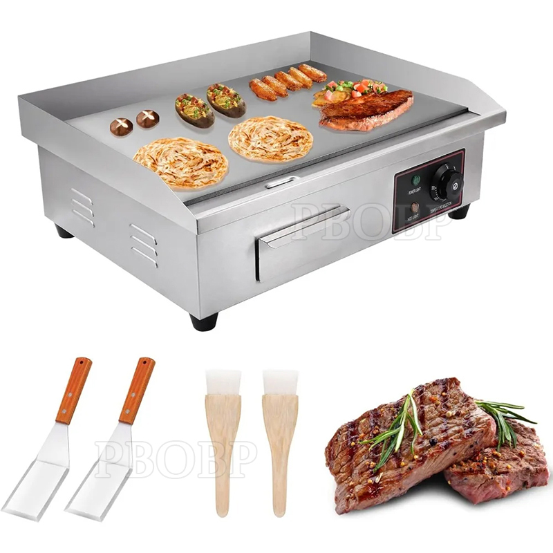 Kompor Besi Cor Stainless Stee - Commercial Electric Griddle Flat Top ulasan dan harga