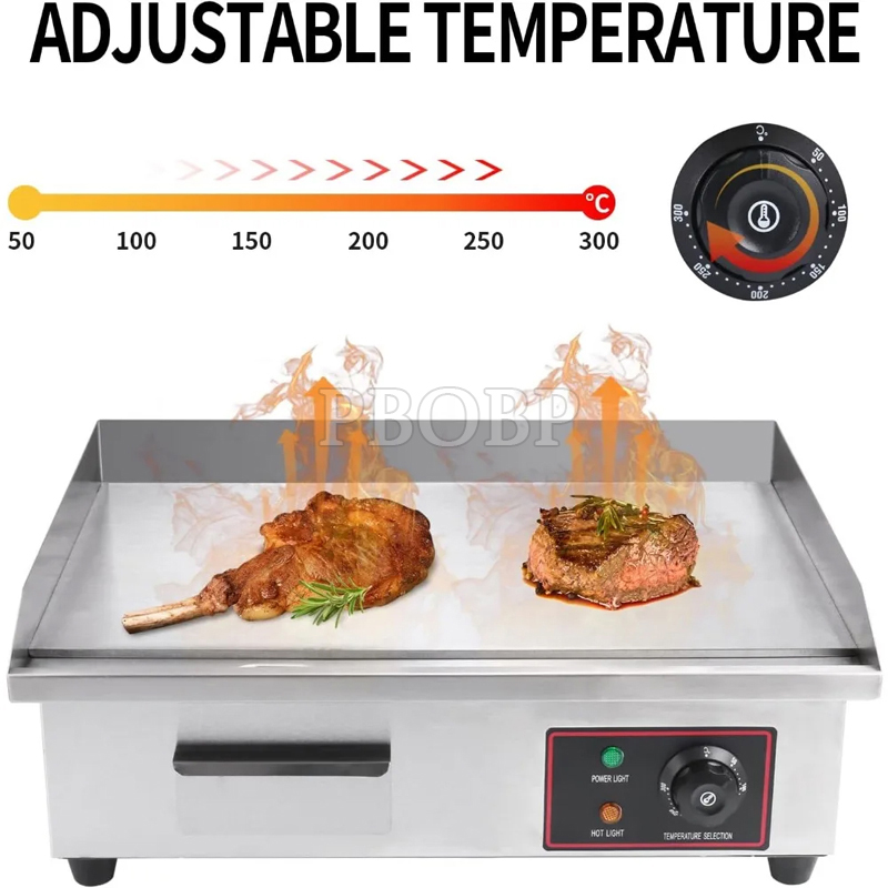 Kompor Besi Cor Stainless Stee - Commercial Electric Griddle Flat Top ulasan dan harga