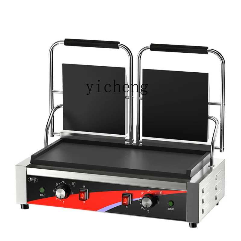 Pemanggang Listrik Dua Tungku  - Commercial Panini Press Sandwich Grill ulasan dan harga