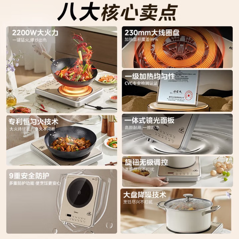 Kompor induksi rumah tangga de - Double Induction Cooktop 220V ulasan dan harga
