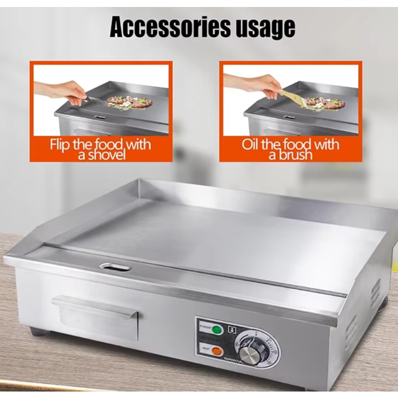 Pemanggang Listrik Komersial d - Commercial Electric Griddle Flat Top ulasan dan harga