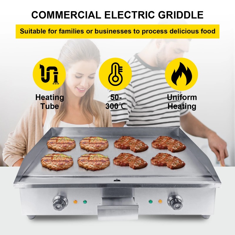 Kompor Listrik Komersial Produ - Commercial Electric Griddle Flat Top ulasan dan harga