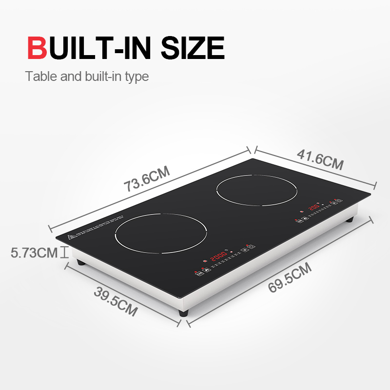 Kompor Induksi Ganda 3500W Kom - Double Induction Cooktop 220V ulasan dan harga