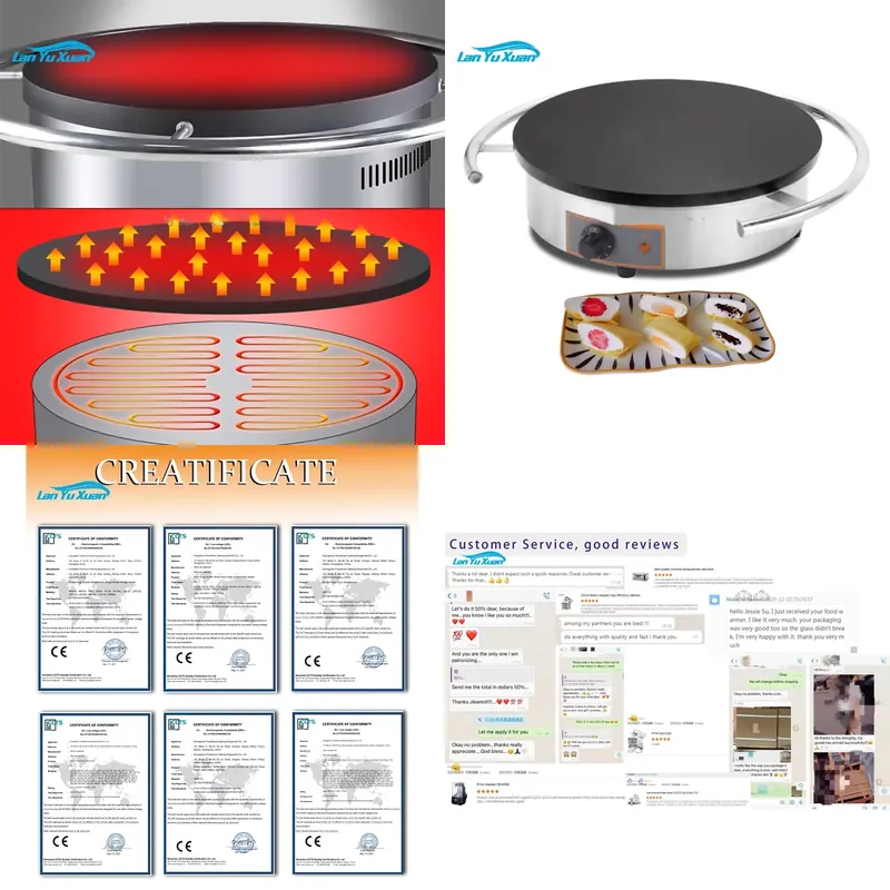 Mesin Pembuat Crepe Manual Put - Crepe Maker Machine Electric 40Cm ulasan dan harga