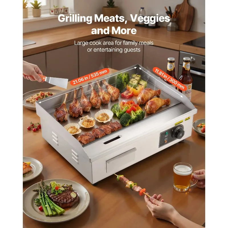 【Premium】Pemanggang Listrik Ko - Commercial Electric Griddle Flat Top ulasan dan harga