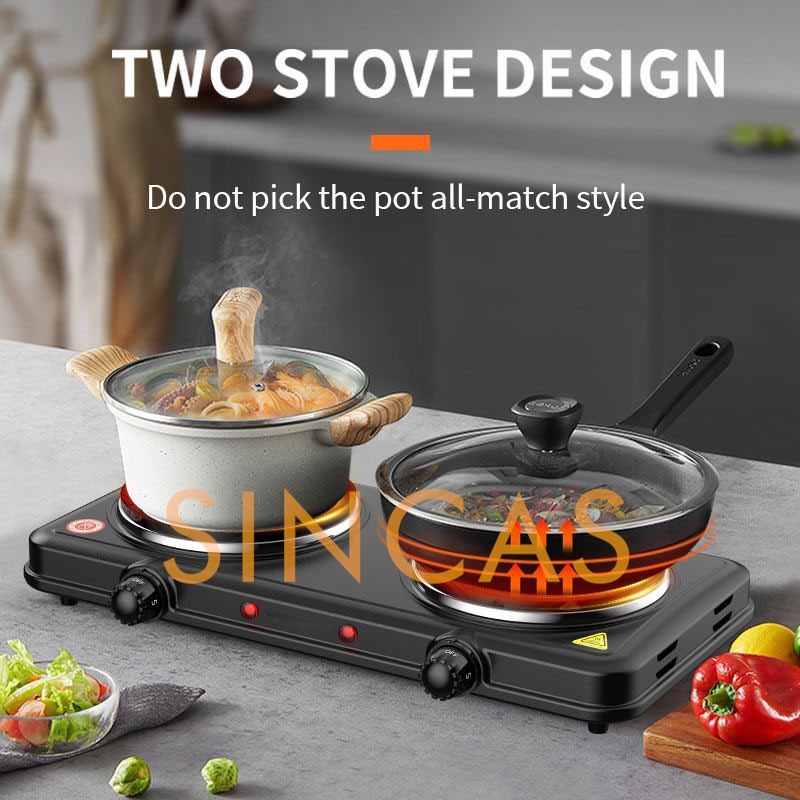 Kompor Induksi Listrik 2 Tungk - Portable Induction Burner 2000W ulasan dan harga