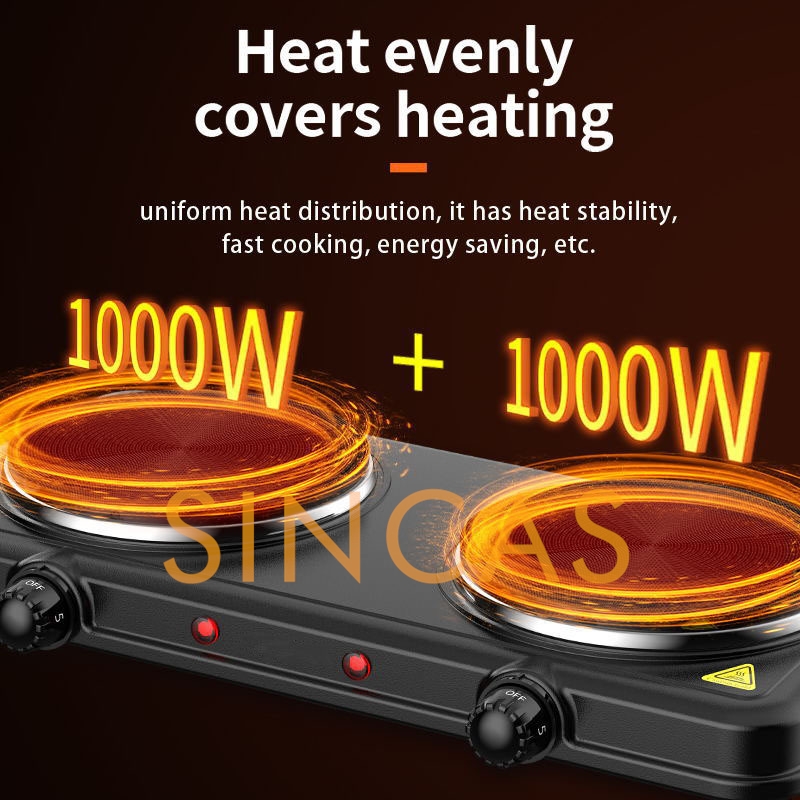 Kompor Induksi Listrik 2 Tungk - Portable Induction Burner 2000W ulasan dan harga